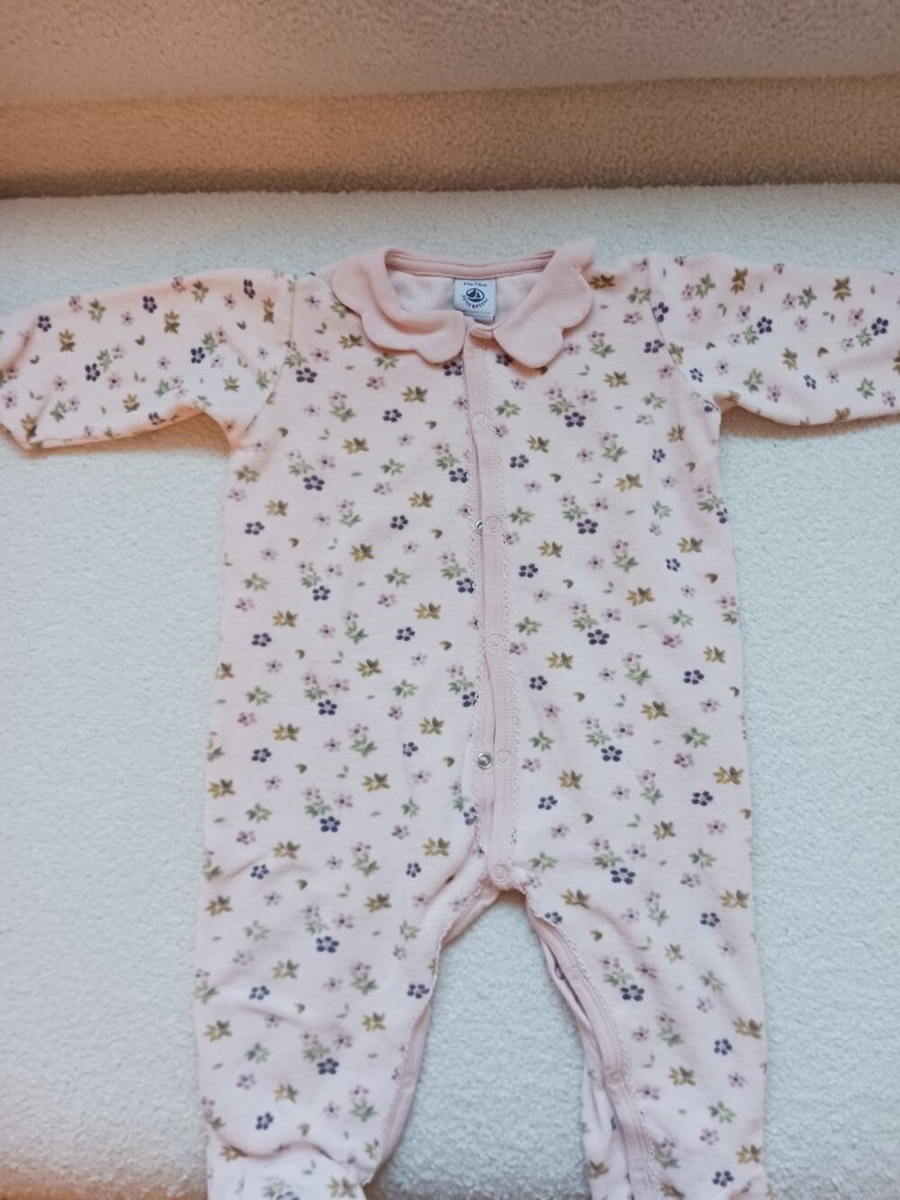 Petit Bateau Floral Footie Pajama